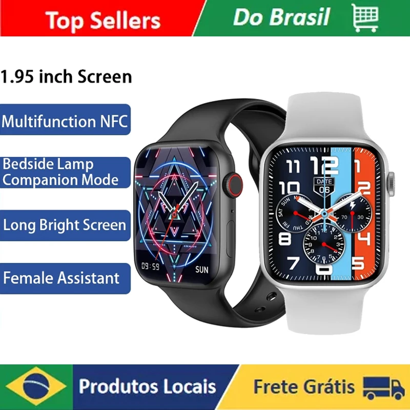 

IWO W57 Smart Watch 1.95" Bluetooth Call Series 7 Men Watch NFC Siri Voice IP68 Waterproof Sports Women Smartwatch