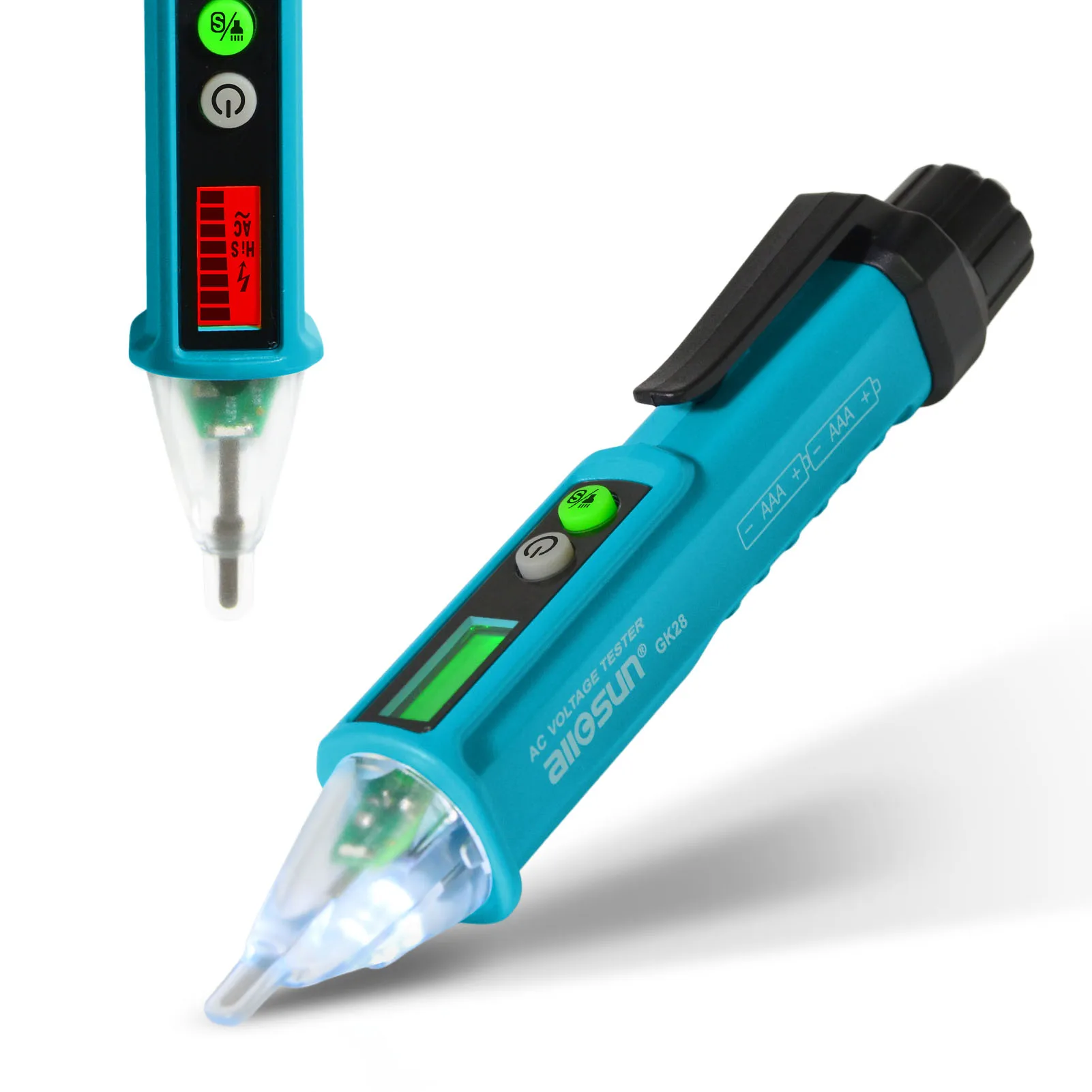 ALL0SUN GK28 Бесконтактный детектор напряжения двойной диапазон переменного тока 12