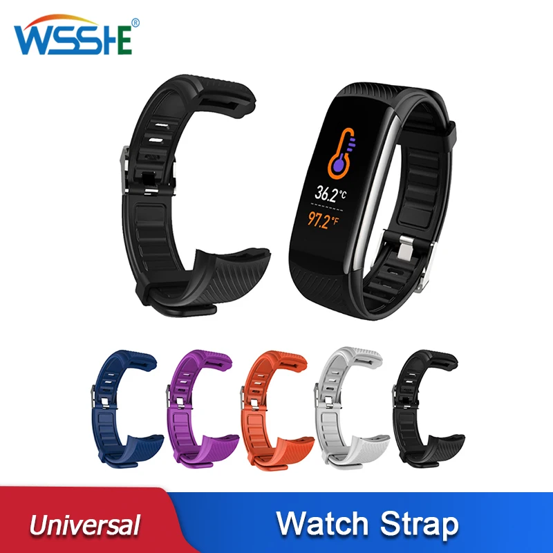 

Universal Replacement Watch Strap For C5S C6S C6T TPU Silicone Waterproof Colorful Wrist Strap Sport Bracelet Accessories