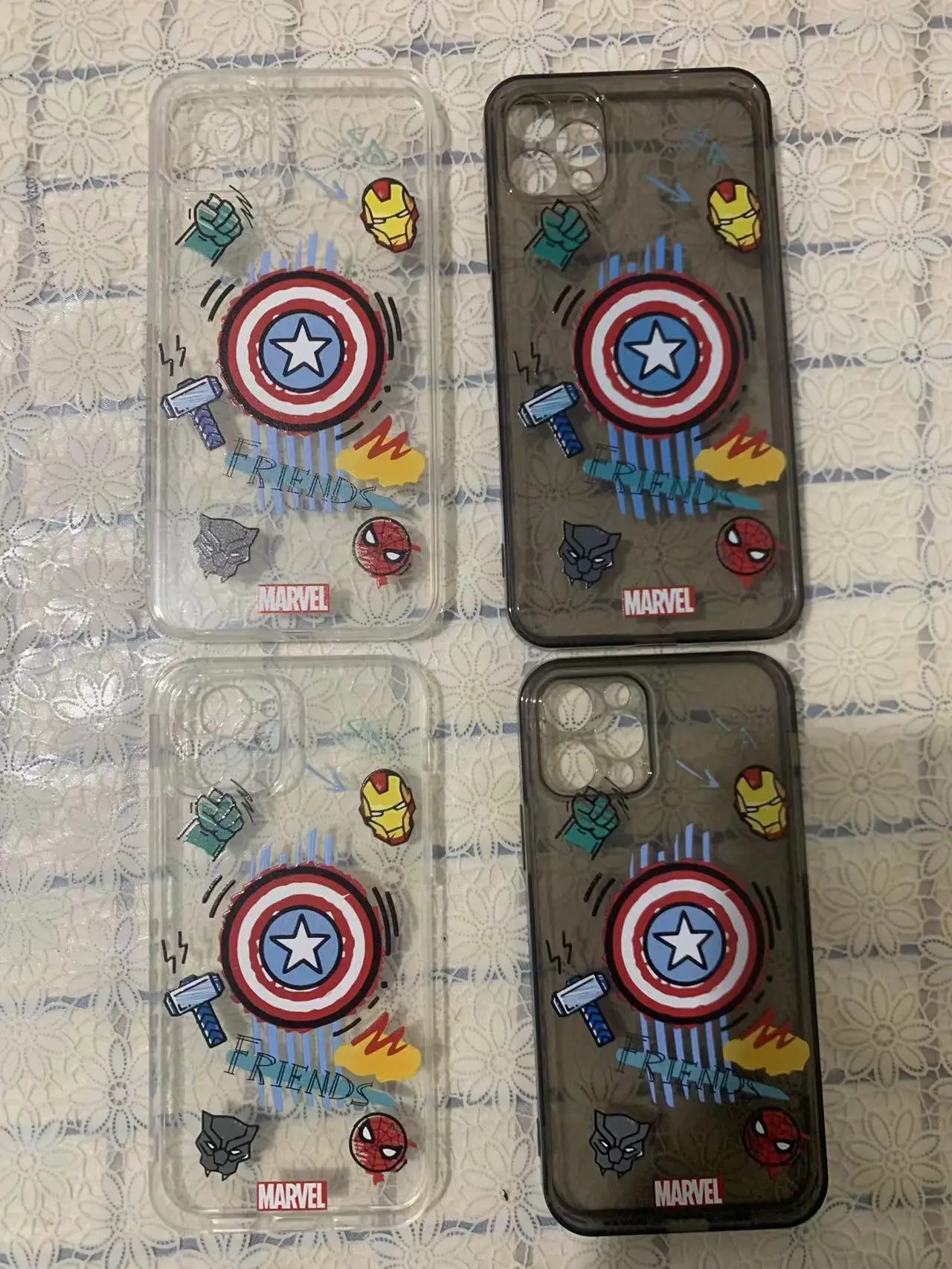 

Marvel Iron Man Spiderman Matte TPU Case for iPhone 13 12 11 Pro Max XR XS Max 7 8 Plus X Full Body Soft Cute Phone Back Cover