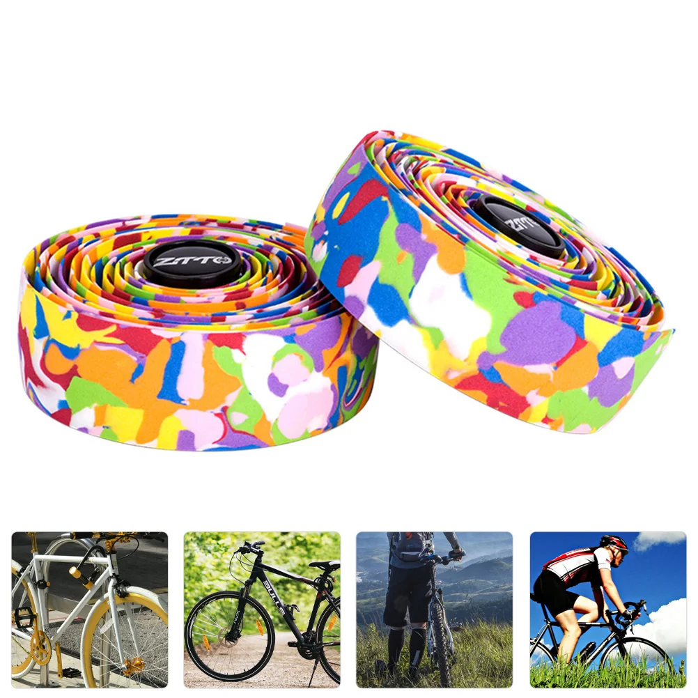 

Handlebar Strap Bike Black Duct Tape Ribbon Camo Protective Belt Anti-skid Wrap