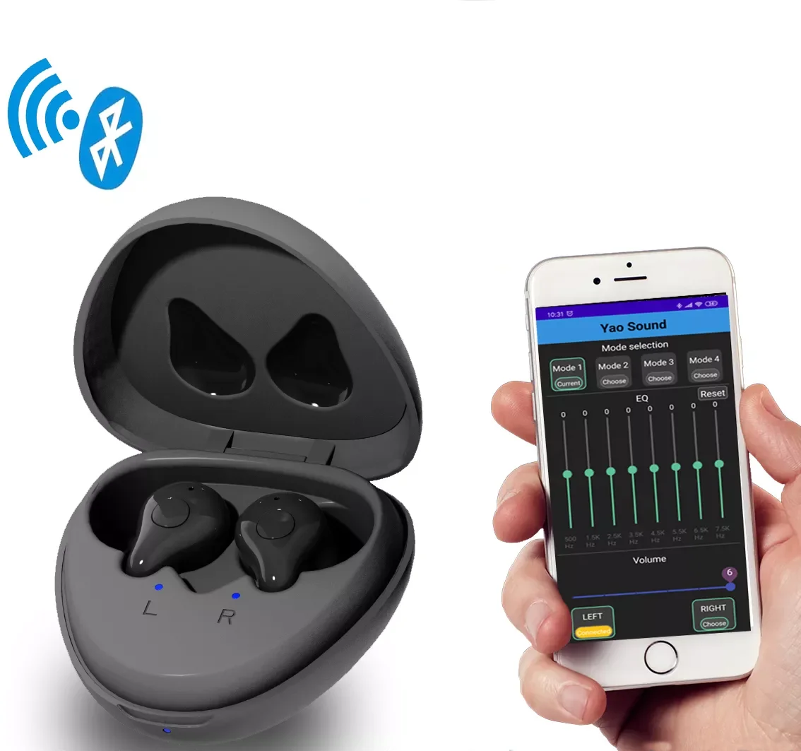 

Цифровой программируемый слуховой аппарат с Bluetooth, 16 каналов