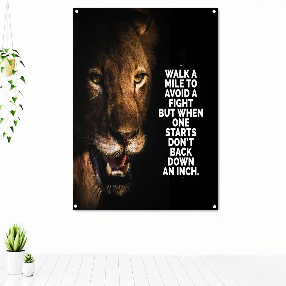 

Inspirational Quotes Workout Motivational Poster Tapestry Wall Art Fitness Bodybuilding Exercise Banner Flag Stickers Gym Decor