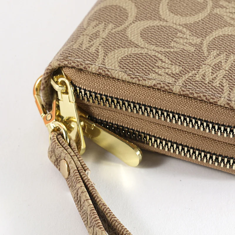 Women's Long Wallet 2022 new large capacity double zipper mobile phone bag mother's hand bag