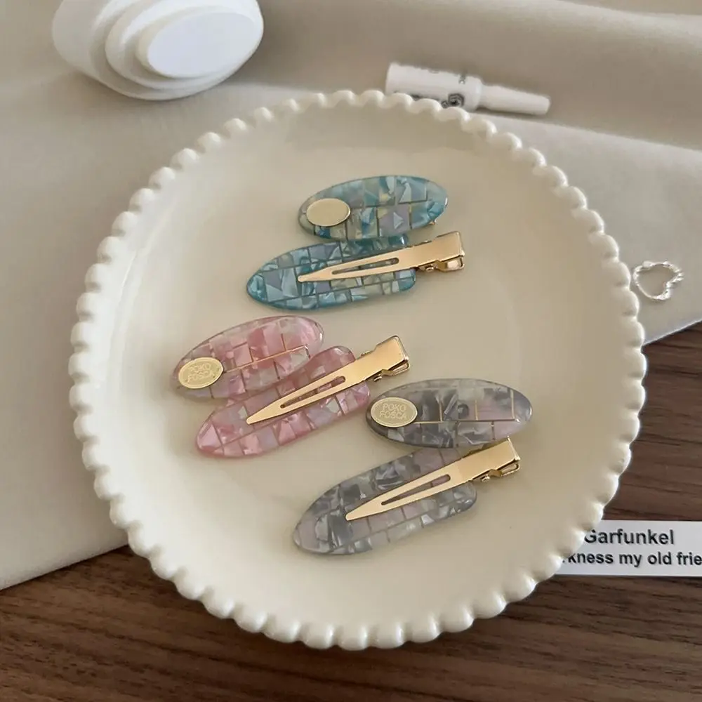 

Korean New Summer Acetic Acid Traceless Hairpin For Girl Candy Colorful Sweet Cute Duckbill Clip Headwear Hair Accessories