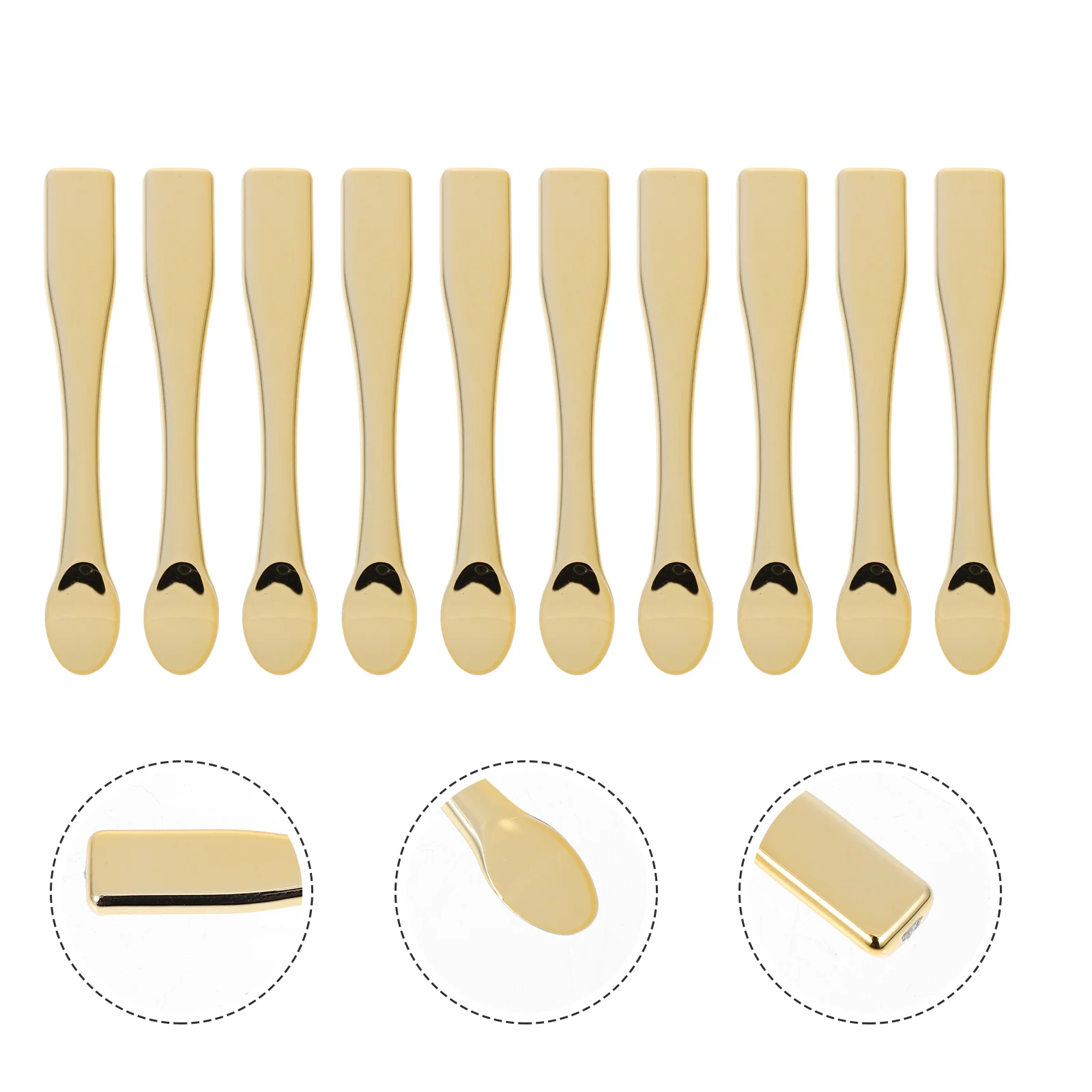 

10pcs Spoon Spoon Waxing Spatula Ice Spoon Small Face Spoon Lipstick Spatula