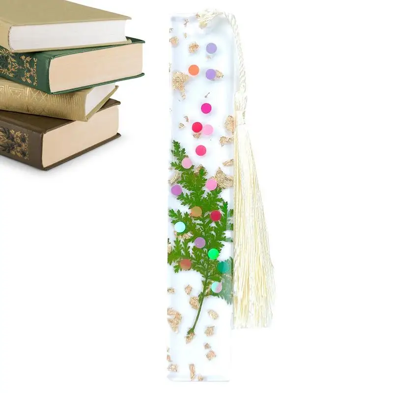 

Pressed Flower Bookmark Floral Bookmark Transparent Clear Book Marks For Women Handmade Dried Flower Resin Bookmarks With