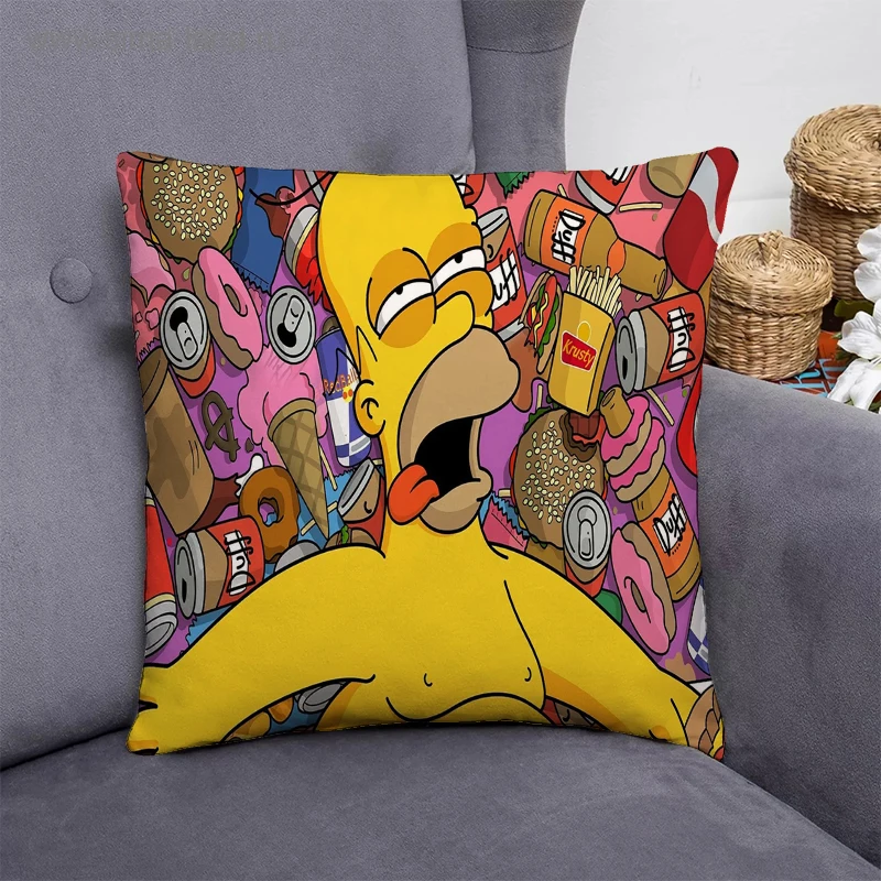 

S-Simpsons Throw Короткие Плюшевые фотообои для спальни