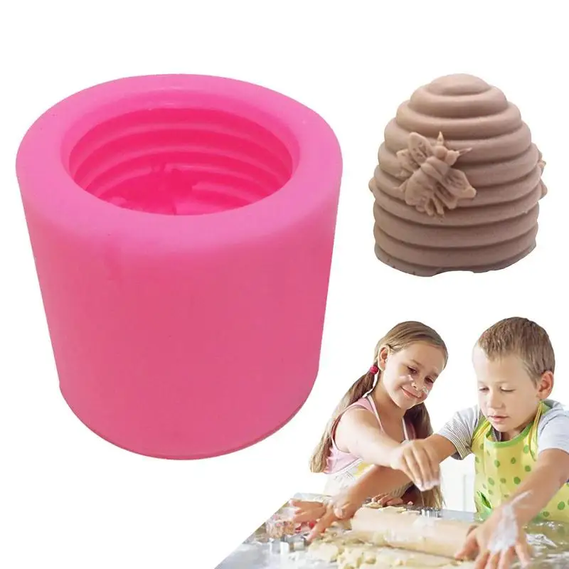 

Honeycomb Bee DIY Handmade Soap Mold Candle Flower Honeycomb 3D Silicone Mold Soap Mold Baking Silicone Mold Cake Decoration