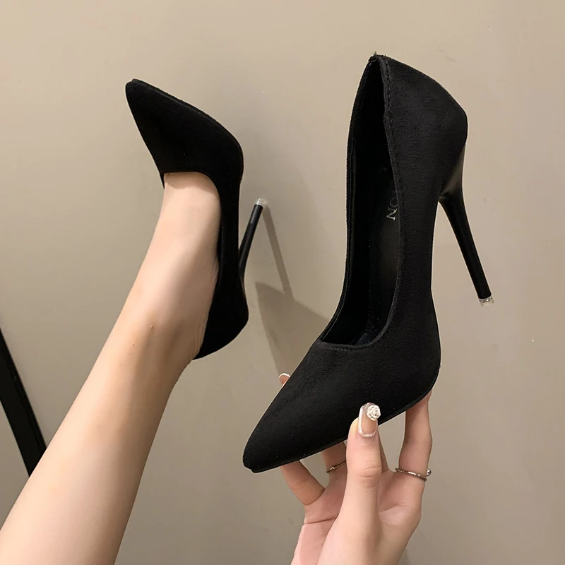 

Новинка 2022, Летняя женская обувь, модная универсальная женская обувь на каблуке, профессиональная женская обувь, однотонная женская обувь