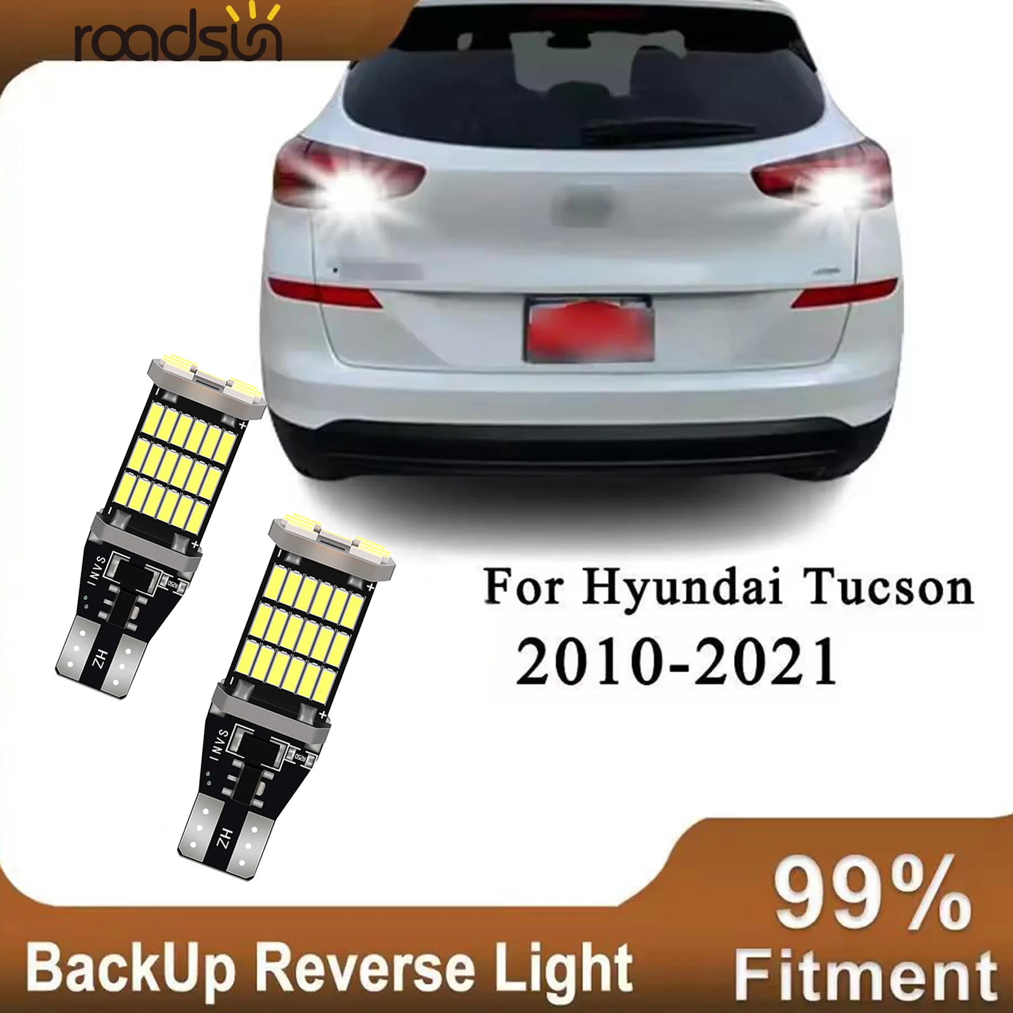Фото 2 лампы заднего хода 912 921 T15 12 В 6000 К для Hyundai Tucson 2010-2021 2020 2019 2018 2017 2016 2015 2014 2013 2012 №1