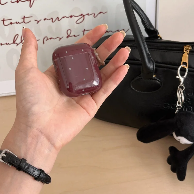 Новый чехол для наушников IMD в красной горошек с бейсбольным крючком Apple Airpods 2 Pro pro