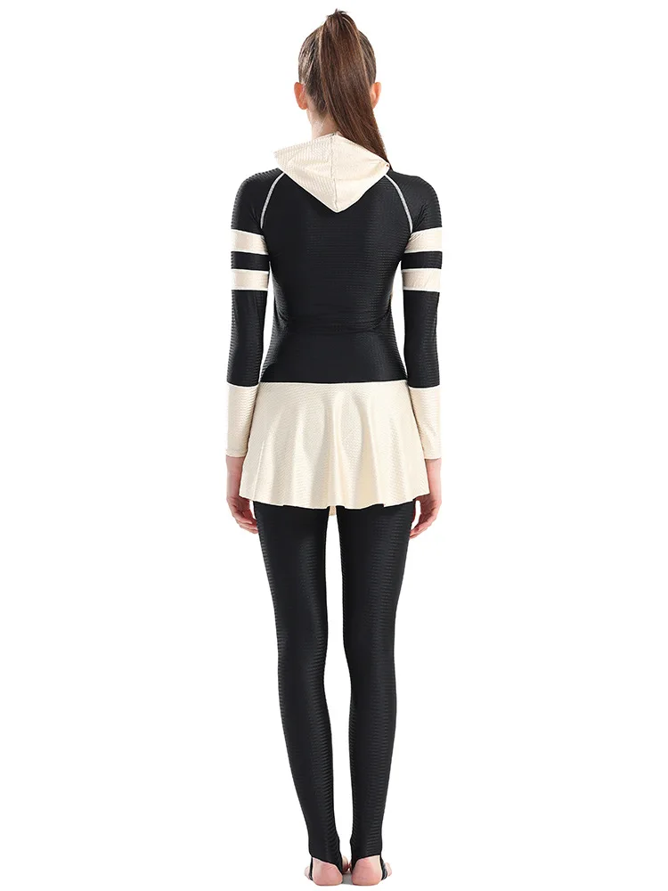 Брюки с якорем размера плюс Burkini мусульманские купальники Женский