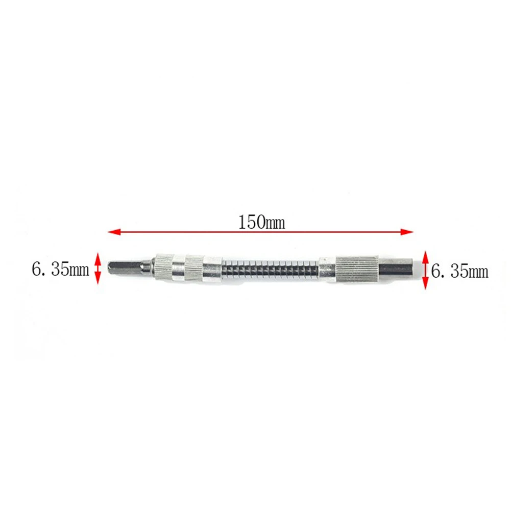 

1/4 Hex Flexble Hose Shaft Extension Bar Electric Drill Impact Driver Ratchet Screwdriver Bit Extend Rod 150/200/300/400mm