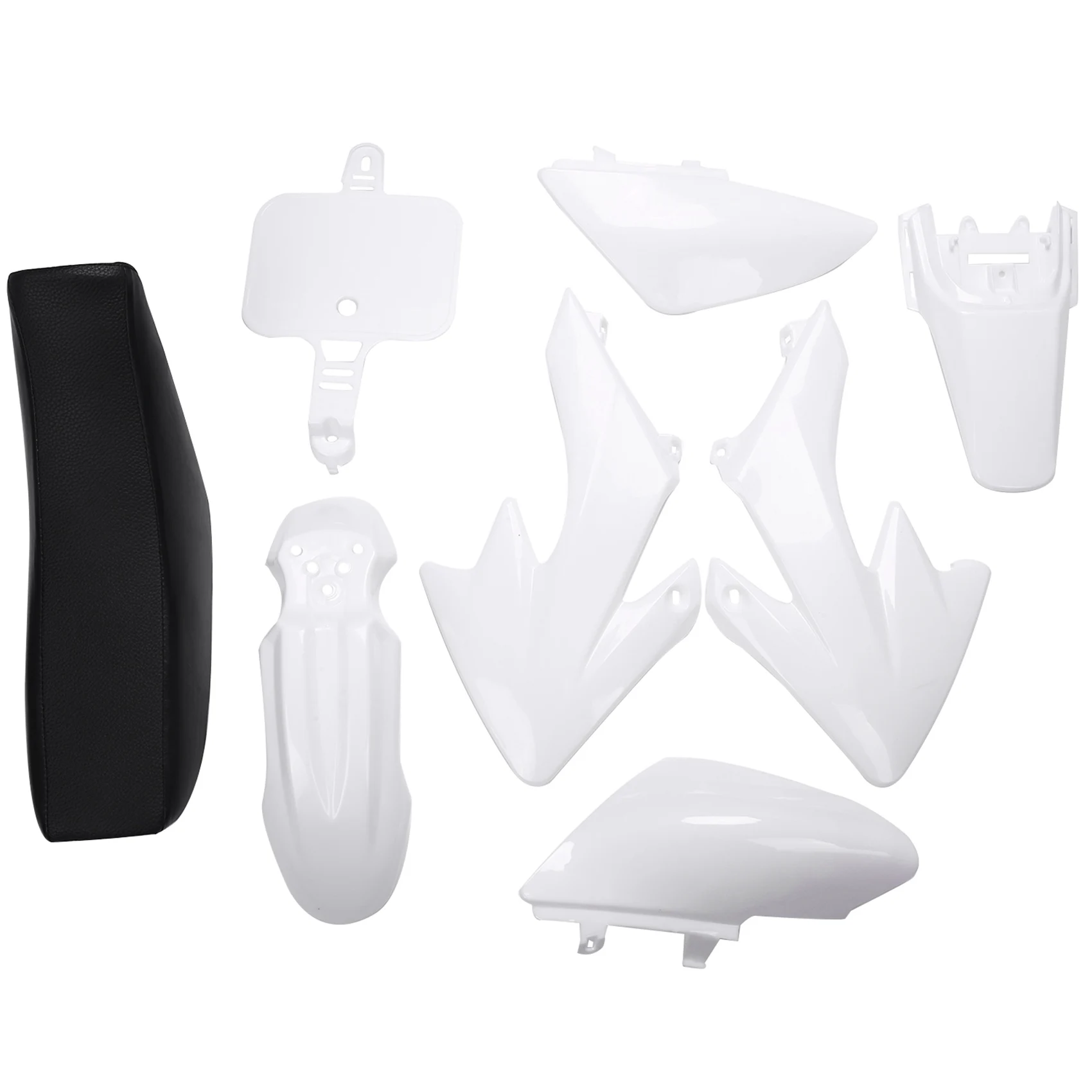 

8Pcs Plastic 4-Stroke Crf50 Pit Off-Road Bike Set Mudguard White