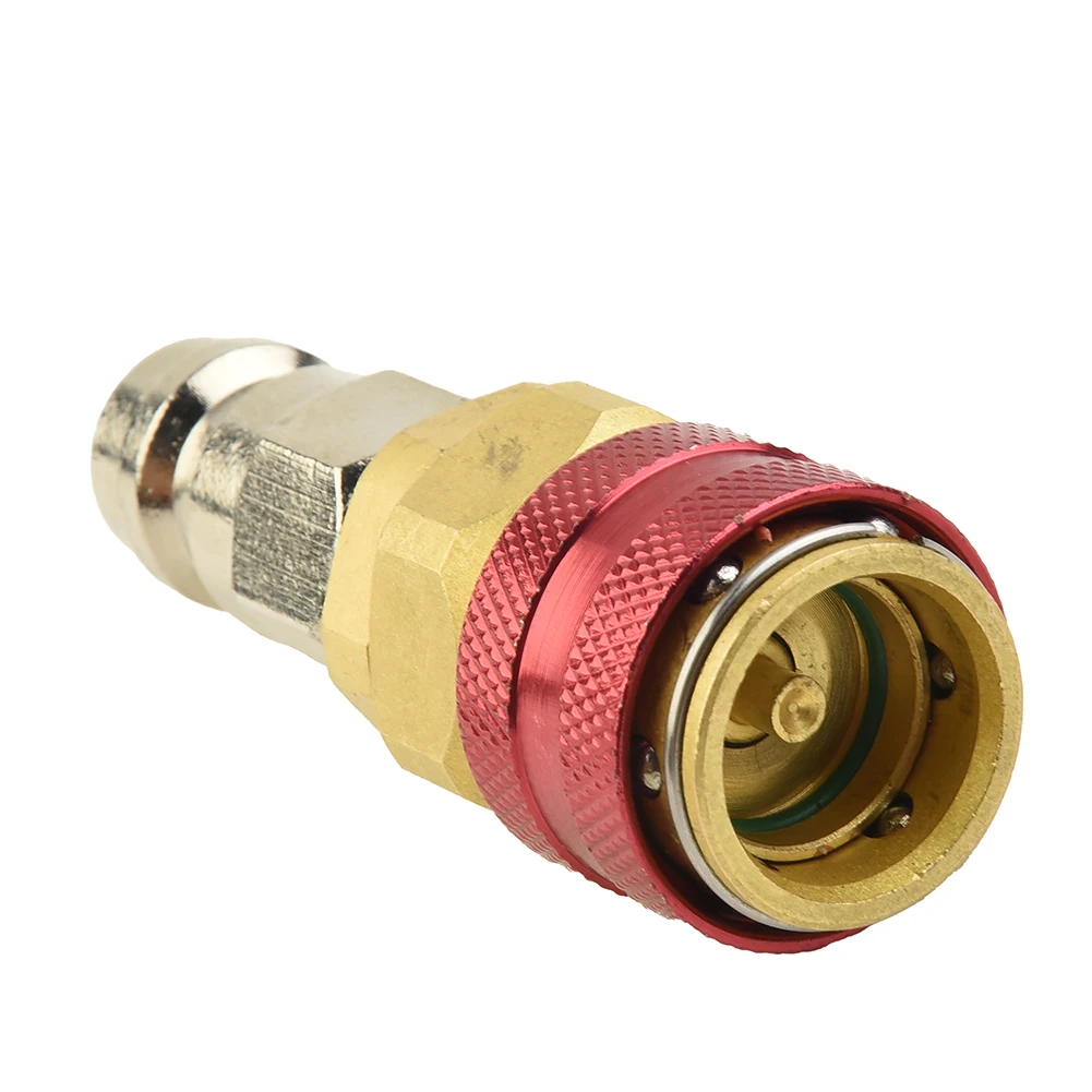 

High Side Extension R134A 17mm Brass Quick Coupler Adapters Car Air-conditioning Fitting Automotive Electrical Equipment