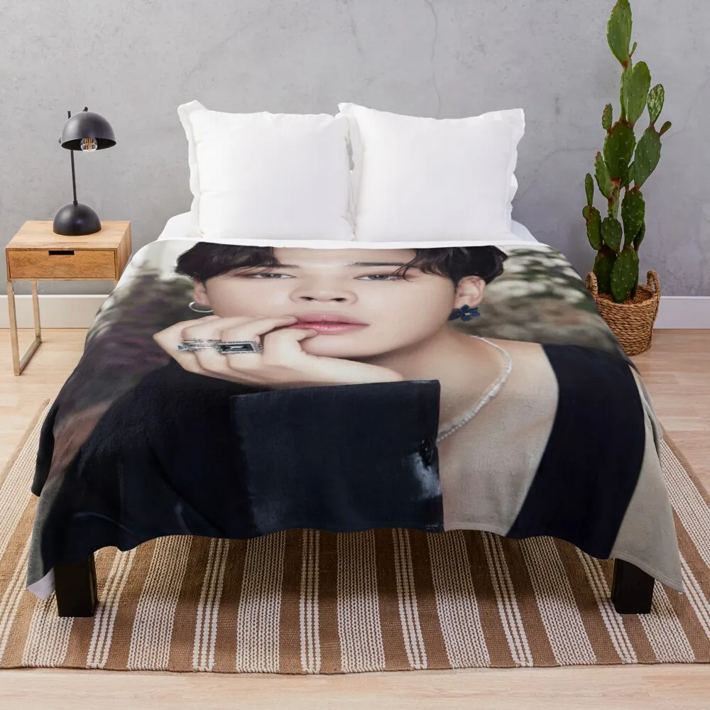 

BTS BE JIMIN 2 Throw Blanket double blanket for summer