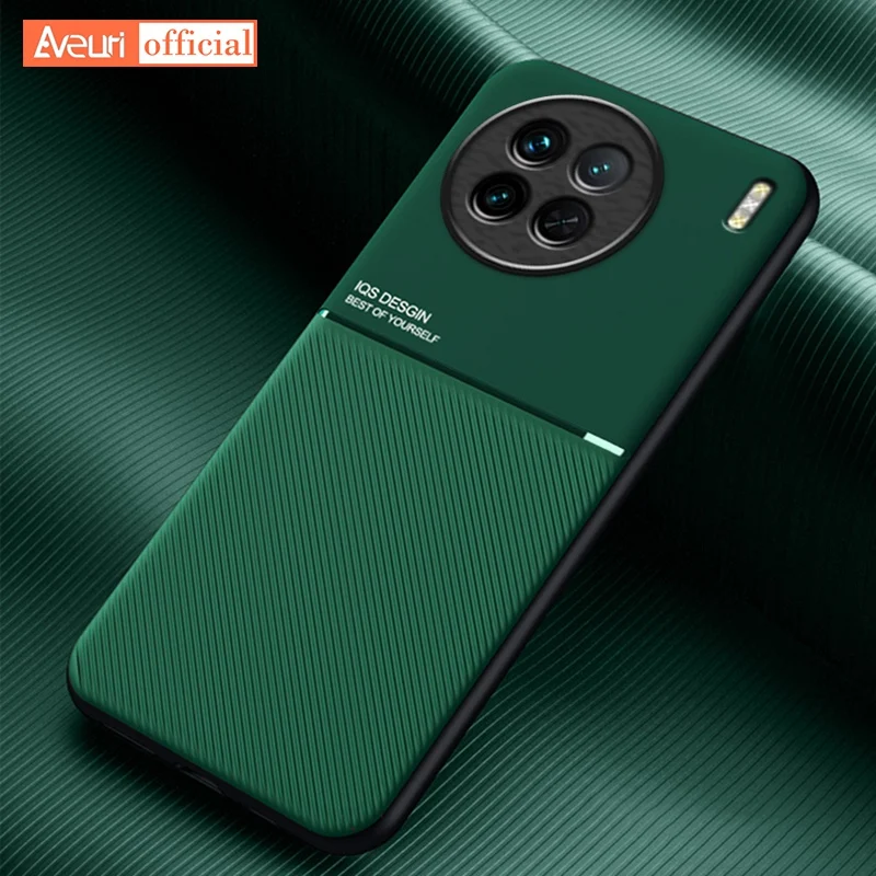 Роскошный Матовый чехол для телефона Vivo X90 Pro Plus, силиконовый защитный чехол из искусственной кожи для Vivo X80 Lite X70 Pro Plus 5G Coque