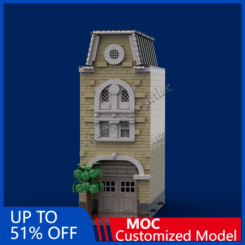 Фото 971 шт. городская уличная сцена маленький империй MOC настроить модульный строительный блок простой популярный образовательный DIY праздничные игрушки подарки №1