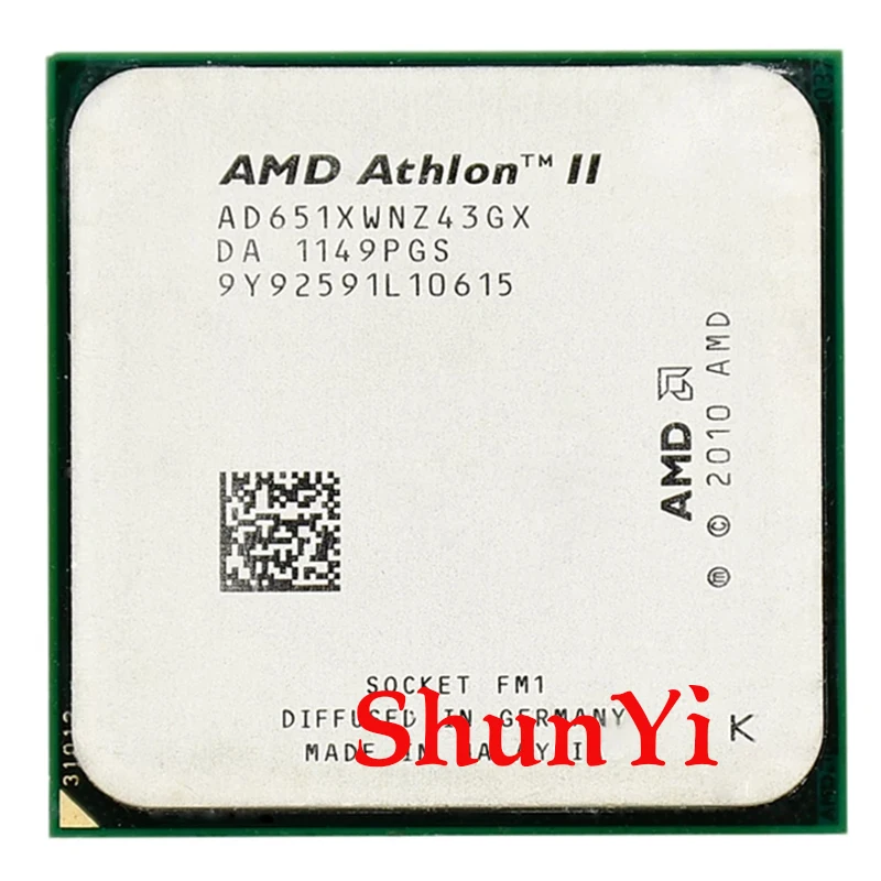 

AMD Athlon II X4 651 X4 651X X4 651K 3.0 GHz Quad-Core CPU Processor AD651KWNZ43GX / AD651XWNZ43GX Socket FM