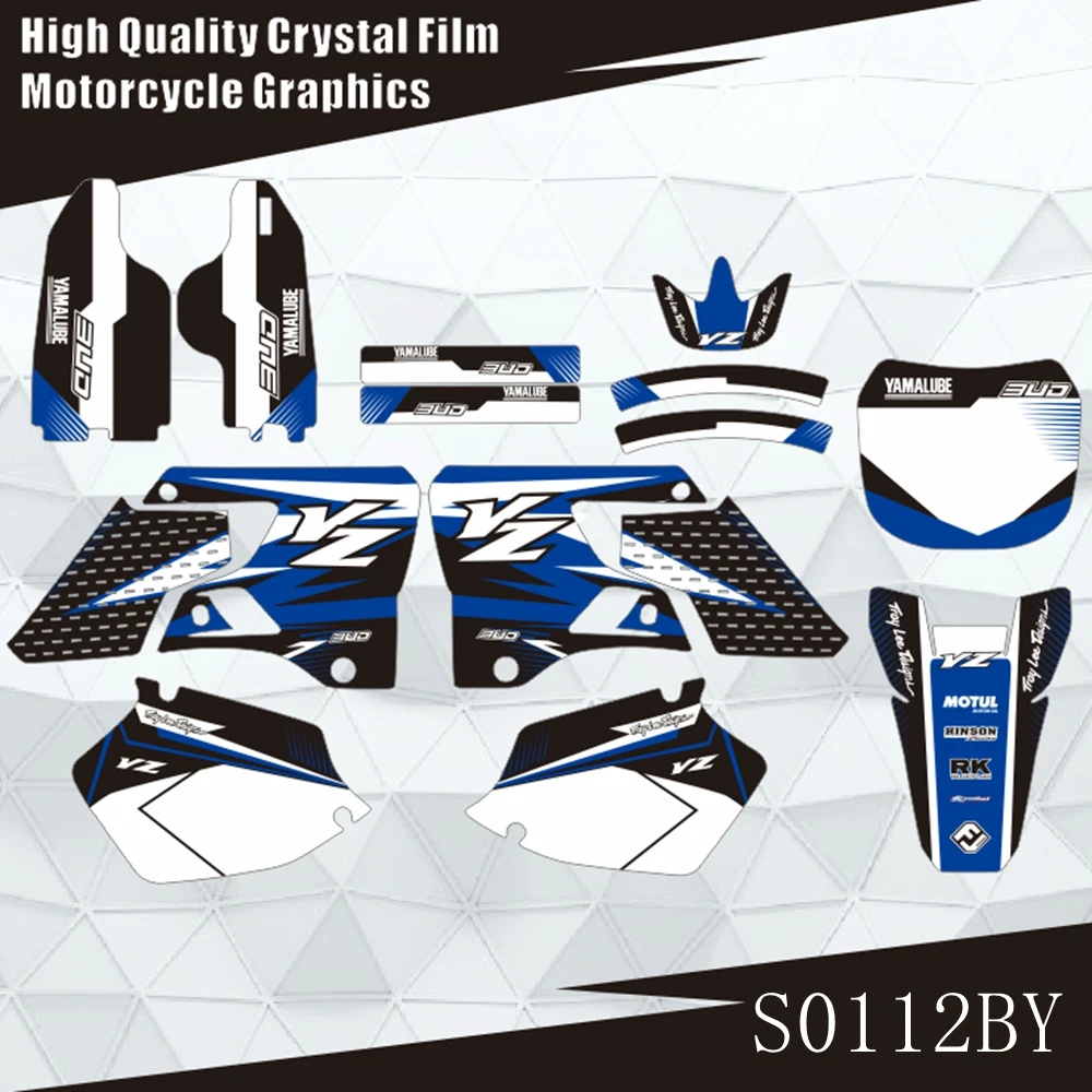 

For YAMAHA YZ125 YZ250 YZ 125 YZ 250 1996 1997 1998 1999 2000 2001 Graphics Decals Stickers Motorcycle Background