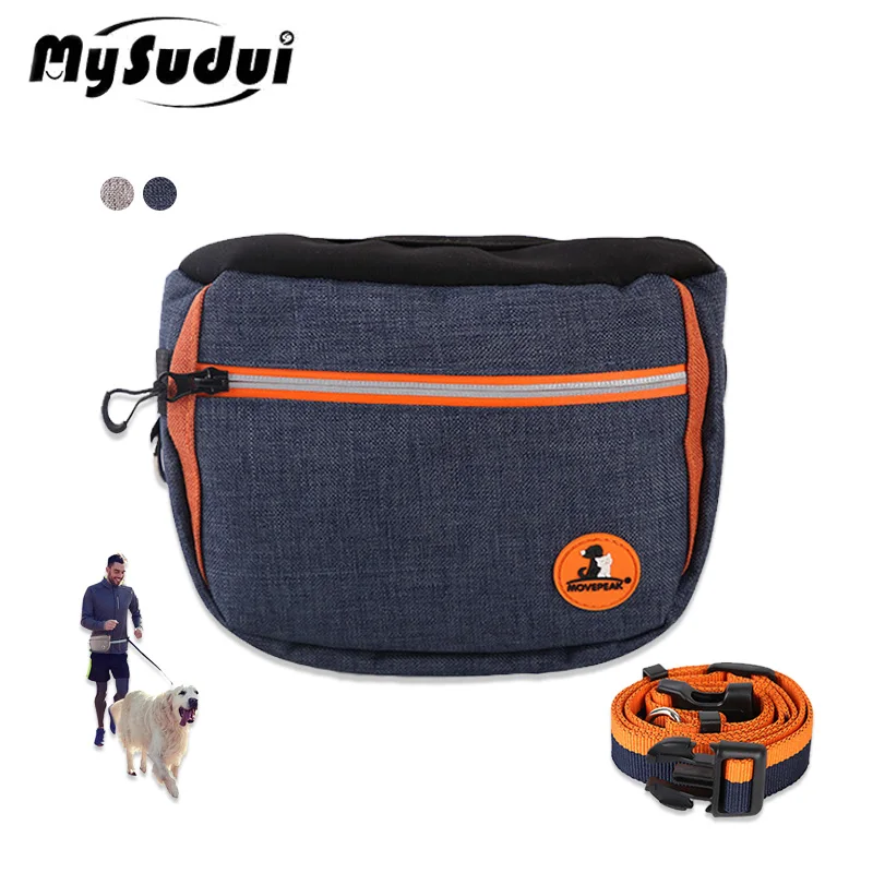

2-в-1 функциональная поясная сумка для дрессировки собак Mysudui, уличная Интерактивная сумка для обучения питомцу, сумка для еды с автоматическ...