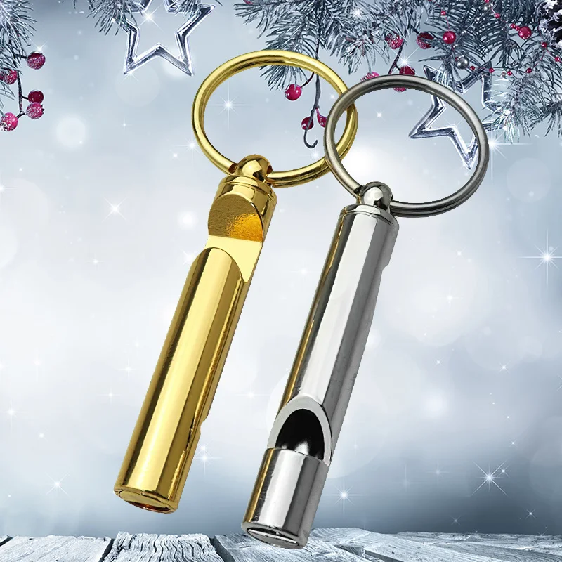 New Sport Whistles Keychain Pendant  Survival Mini Size Whistles Key Chain Keyring Outdoor Emergency Siren Gift