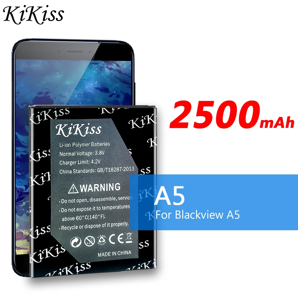 

Запасная батарея для Blackview A5, 2500 мАч, запасная батарея для Blackview A5 a 5, аккумуляторы для смартфонов