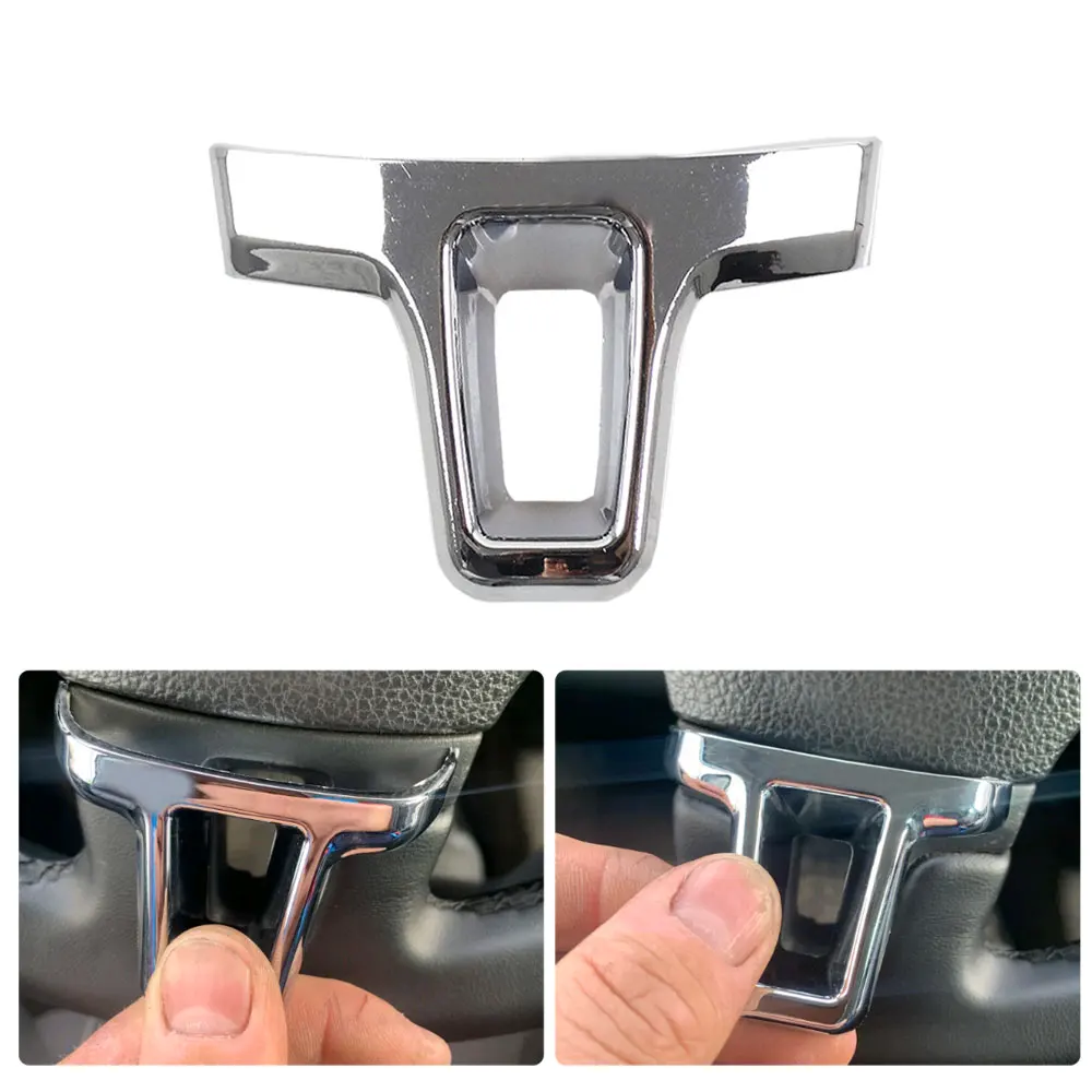 

1 шт., хромированная накладка на руль для VW 2009-2013 Golf 6 Mk6 Bora 2011-2014 Polo Jetta Eos Touran Caddy