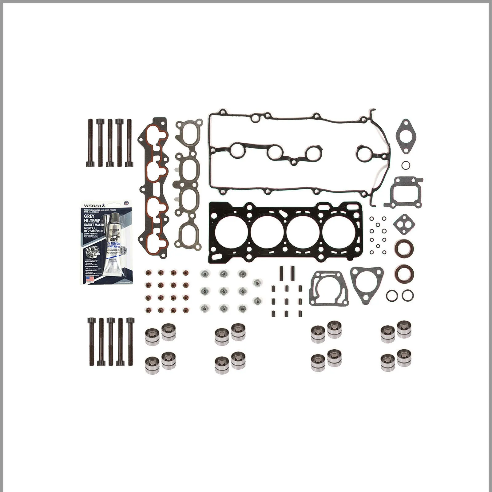 

Head Gasket Set Bolts Lifters Fit 98-02 Mazda rotege 626 P1.8 & 2.0 DOHC FP FS