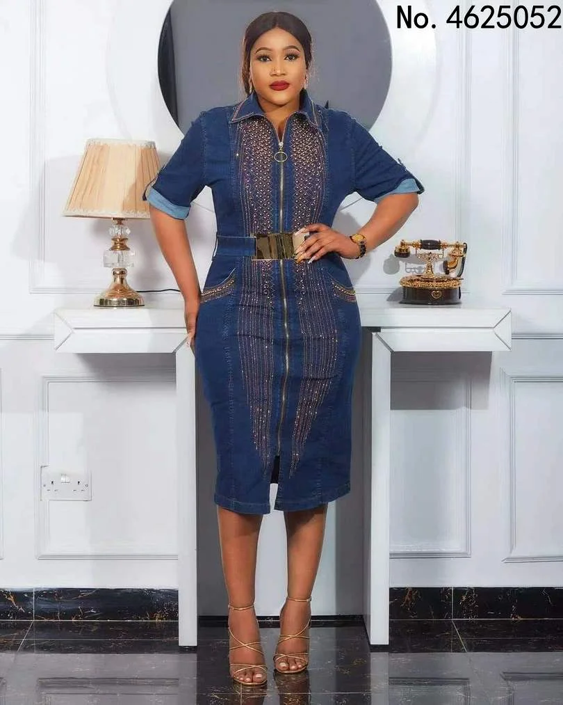 

Африканские женские платья для женщин 2022, африканские женские платья с круглым вырезом и длиной до колен 2XL-5XL, африканская одежда для женщин