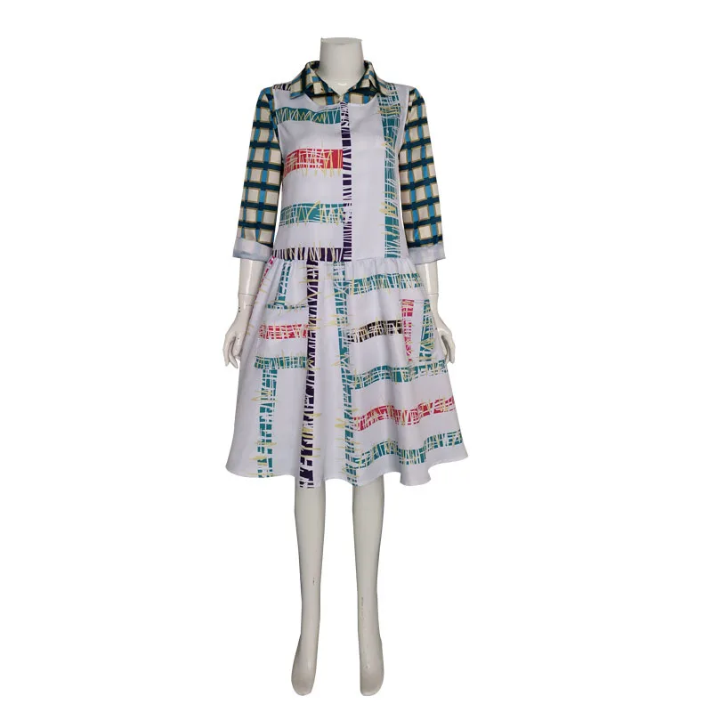 

Женское платье с асимметричным принтом, рубашка и платье на Хэллоуин