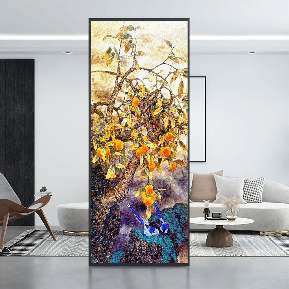 Китайское персиковое дерево оконная пленка для конфиденциальности декоративное