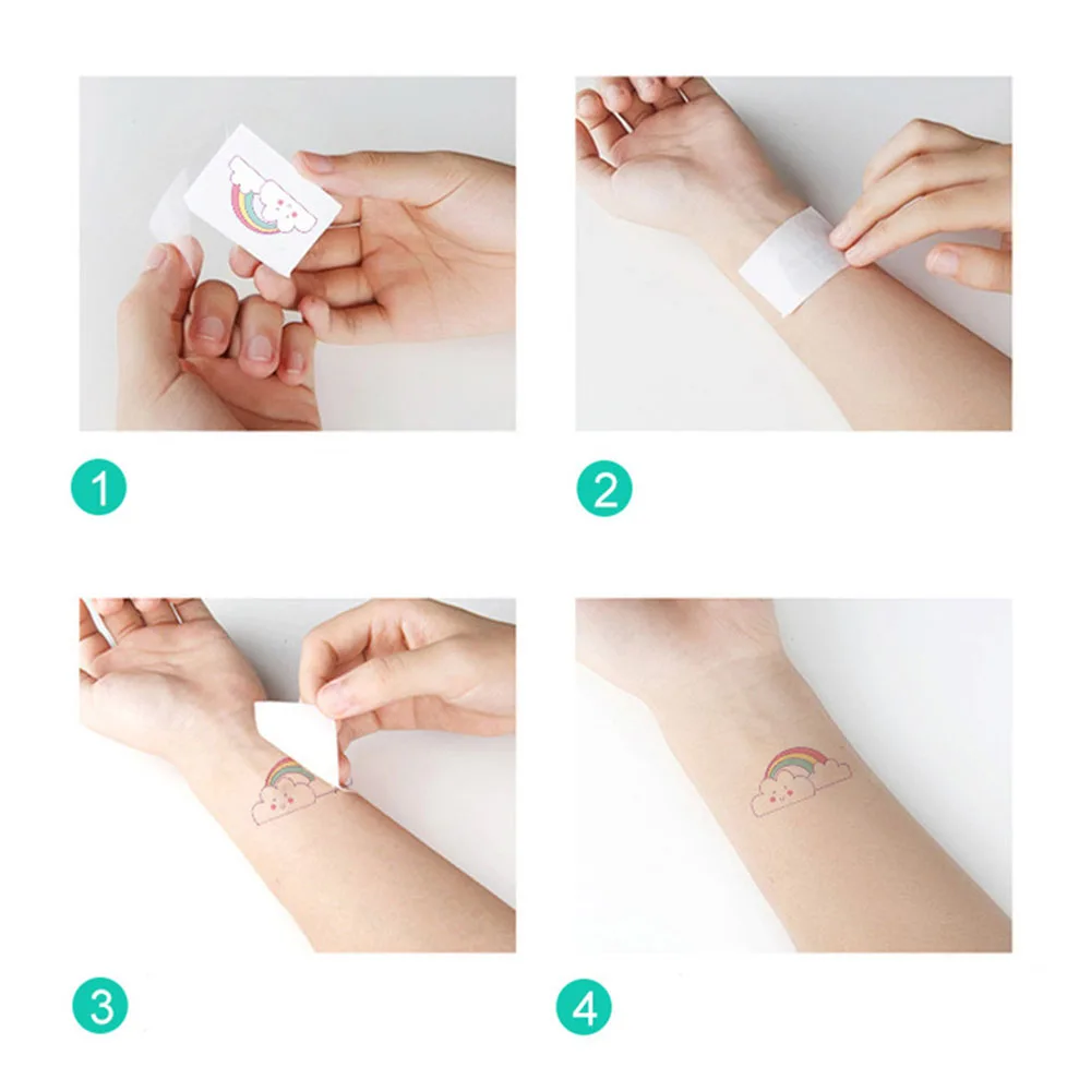 10 шт. Мультяшные пиратские тематические Временные татуировки пиратский корабль