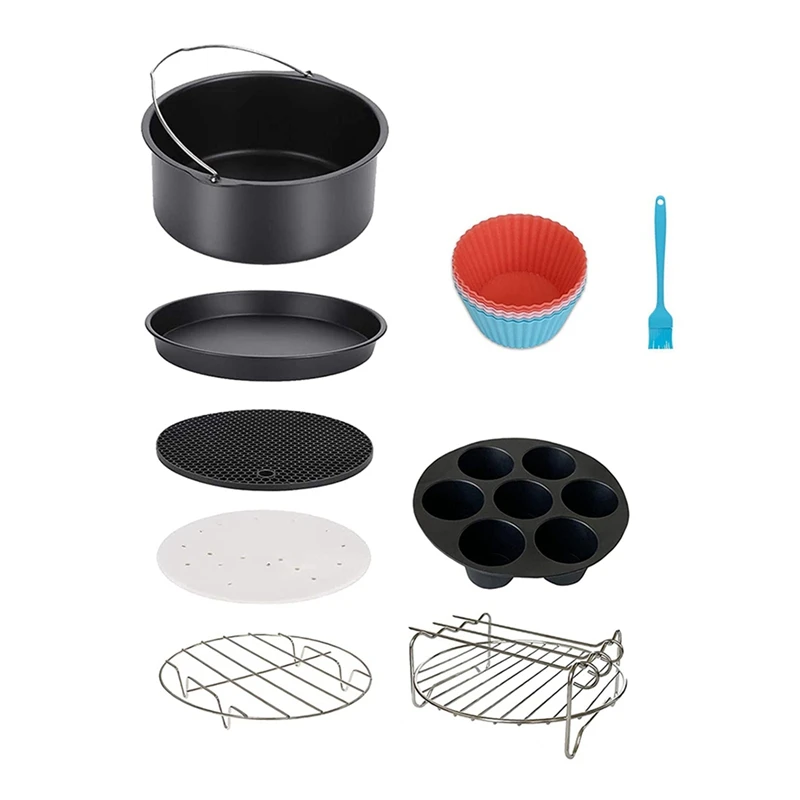 

Air Fryer Accessories For Phillips Nuwave Gowise Gourmia Ninja Dash Air Fryer, Fit All 3.2-4.0-5.8QT