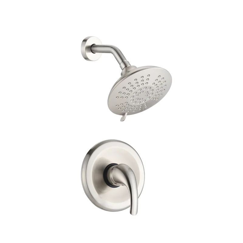 

6 Inches. Detachable Hand-held Shower Head Shower System on-Site Brushed Nickel Brushed Nickel ABS [US Stock]