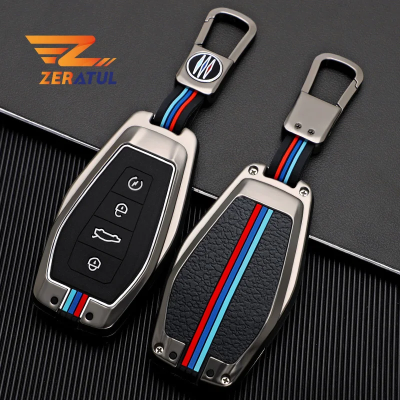 

Car-Styling Auto Car Key Cover Case Shell Holder Keychain Protector Accessories for Geely Coolray X6 Emgrand Global Hawk GX7
