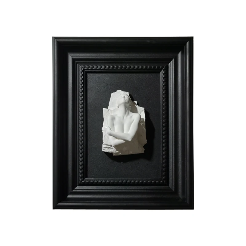 Трехмерная рельефная скульптура человека декоративная живопись абстрактная