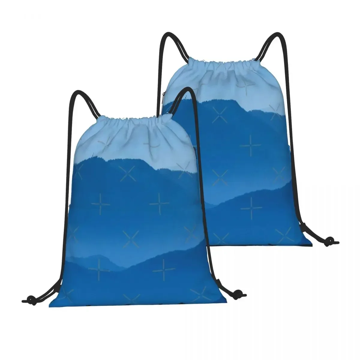 Рюкзак на шнурке сумка через плечо с карманом молнии для занятий спортом и