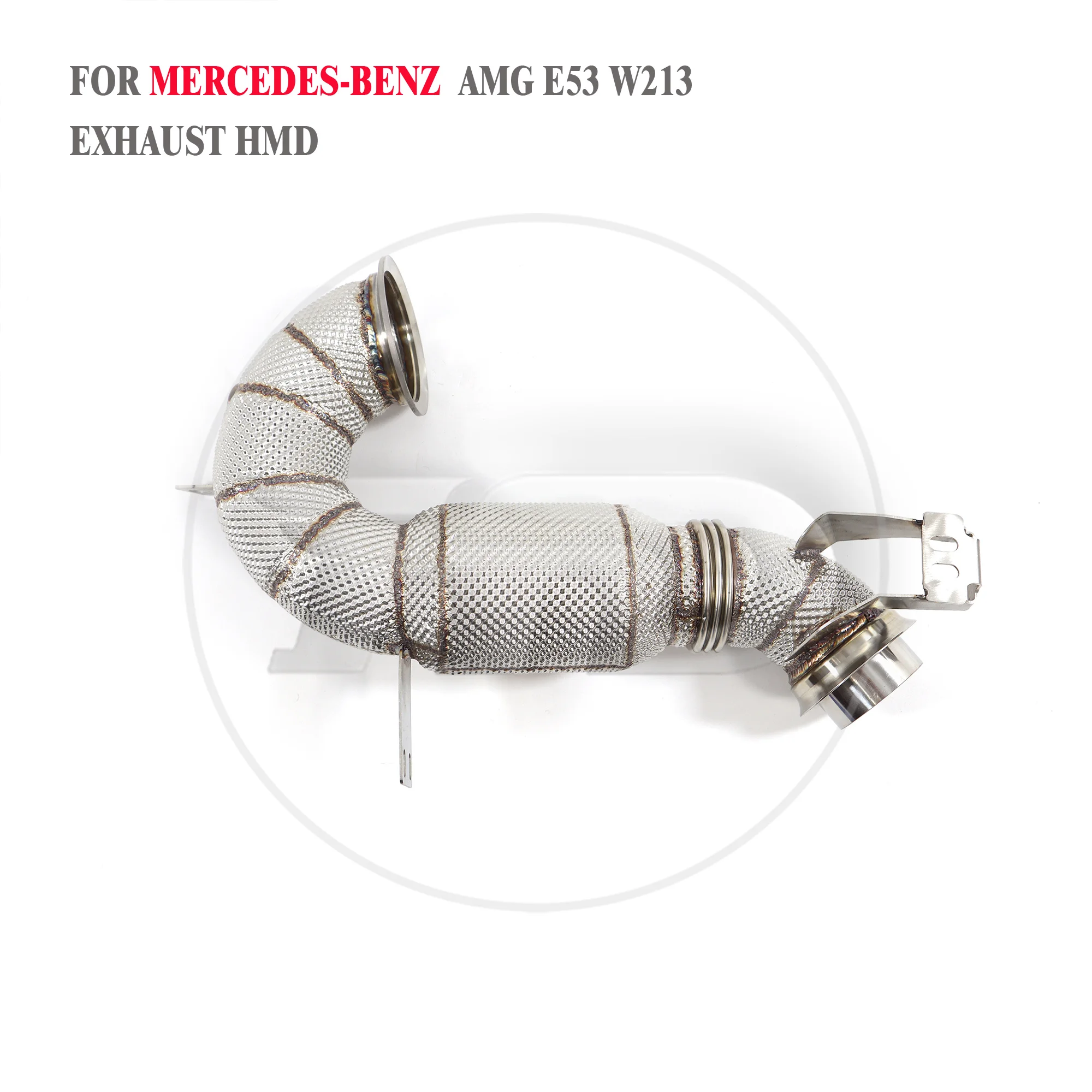 

HMD Exhaust Manifold High Flow Downpipe for Mercedes E53 AMG Euro 6 Car Accessories With Catalytic Converter Header Catless Pipe