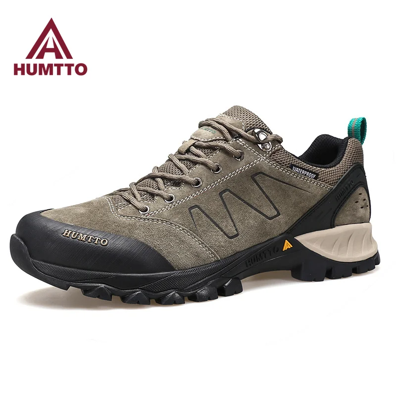 HUMTTO Shoes for Man Outdoor Luxury Designer Waterproof Trekking Climbing Men Sneakers Non-slip Safty Hiking Men's Sports Shoes
