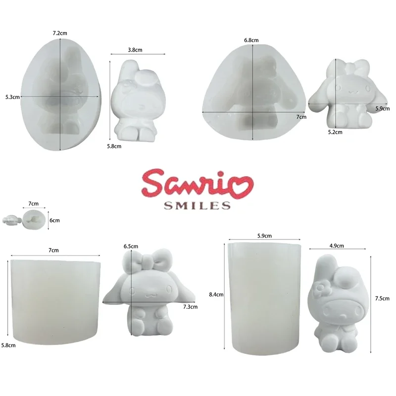 Sanrio Cinnamoroll мыльная форма мелодия мультфильм Сделай Сам шоколадная свеча торт