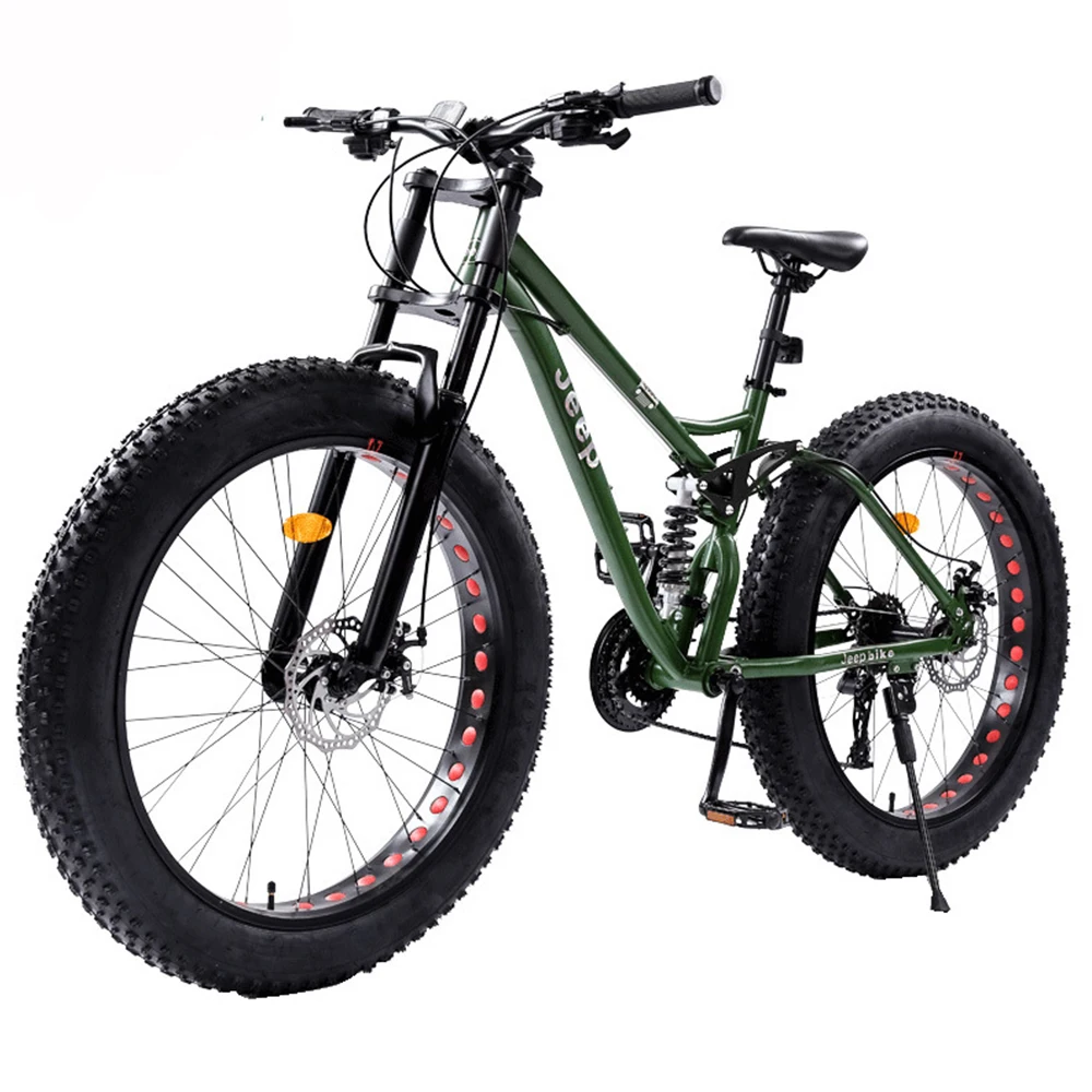 

26 Inches Bicycle 21 24 27 Speed Foot Pedal Vehicle Dual Disc Brake Damping Mountainous Region Snowmobile Adult