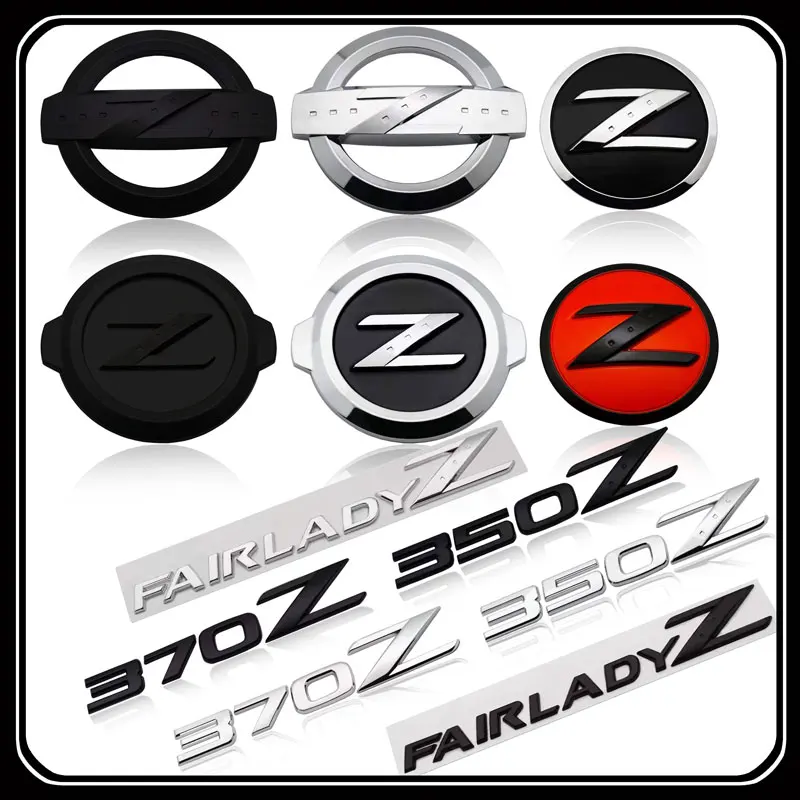 

Car Accessories Grille Badge Sticker Tail Box Decal Car Side Sign For Nissan 350Z 370Z Nismo Z3 Z34 Teana Bluebird GTS GTR
