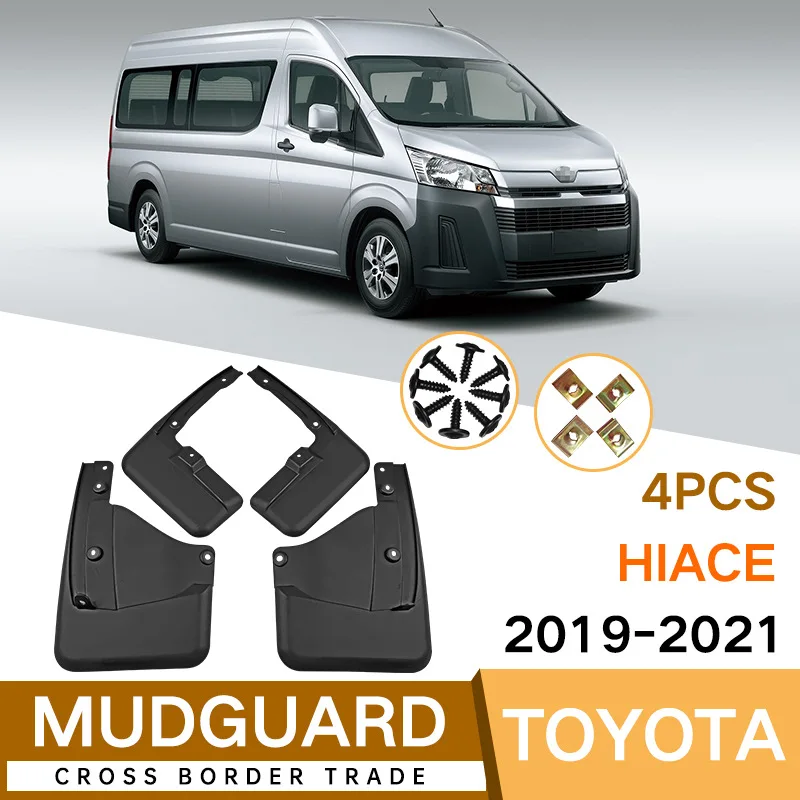 

For Toyota Hiace 2012-2021 Mud Flap Splash Guard Mudguards MudFlaps Front Rear Fender Auto Styline Car Accessories