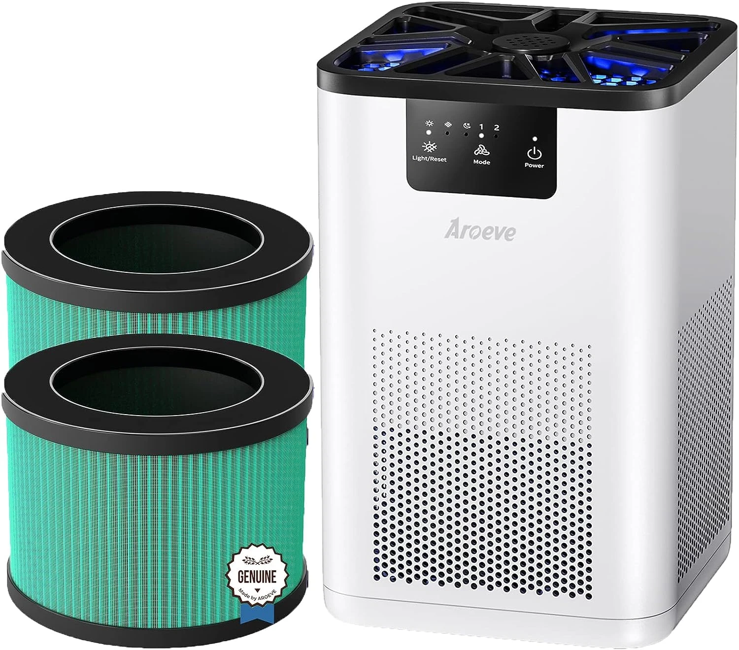 

Purifiers with Aromatherapy Function(MK06-White) with Three H13 HEPA Air Filter(One Version & Two Pet Dander Version) Filte