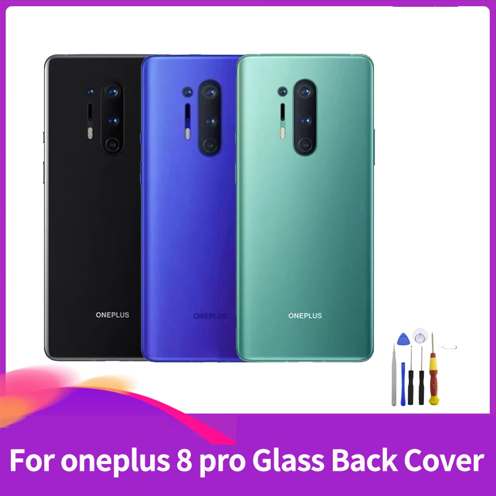Оригинальный чехол для OnePlus 8pro задняя крышка батарейного отсека заднее стекло