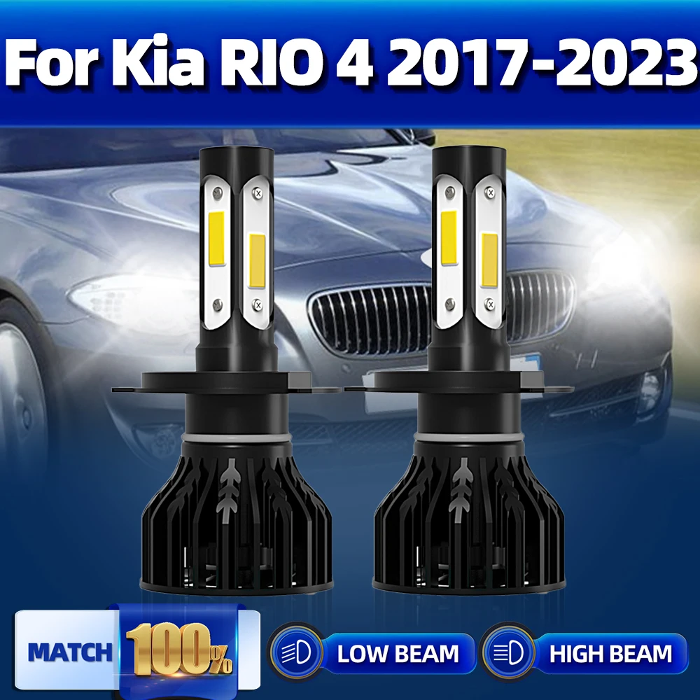 

20000LM Canbus LED Lights 120W Car Headlight Bulbs 12V 6000K White Turbo Lamp For Kia RIO 4 2017 2018 2019 2020 2021 2022 2023