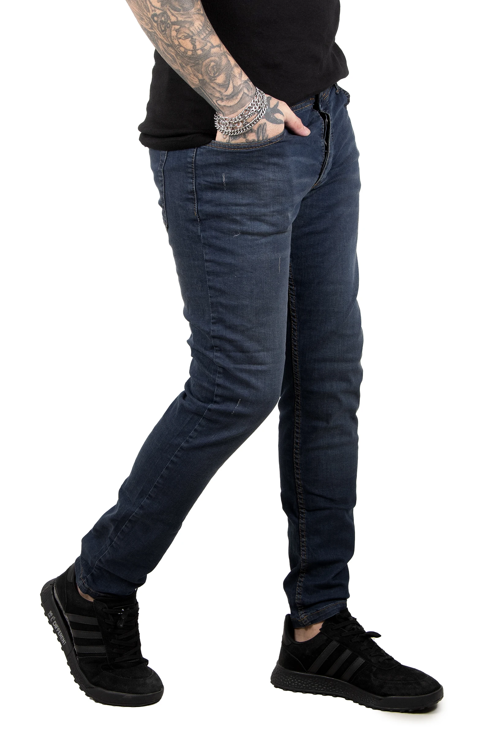 DeepSEA Lycra Narrow Cut Laser Taşlamalı Men 'S Jeans Pants 2305340