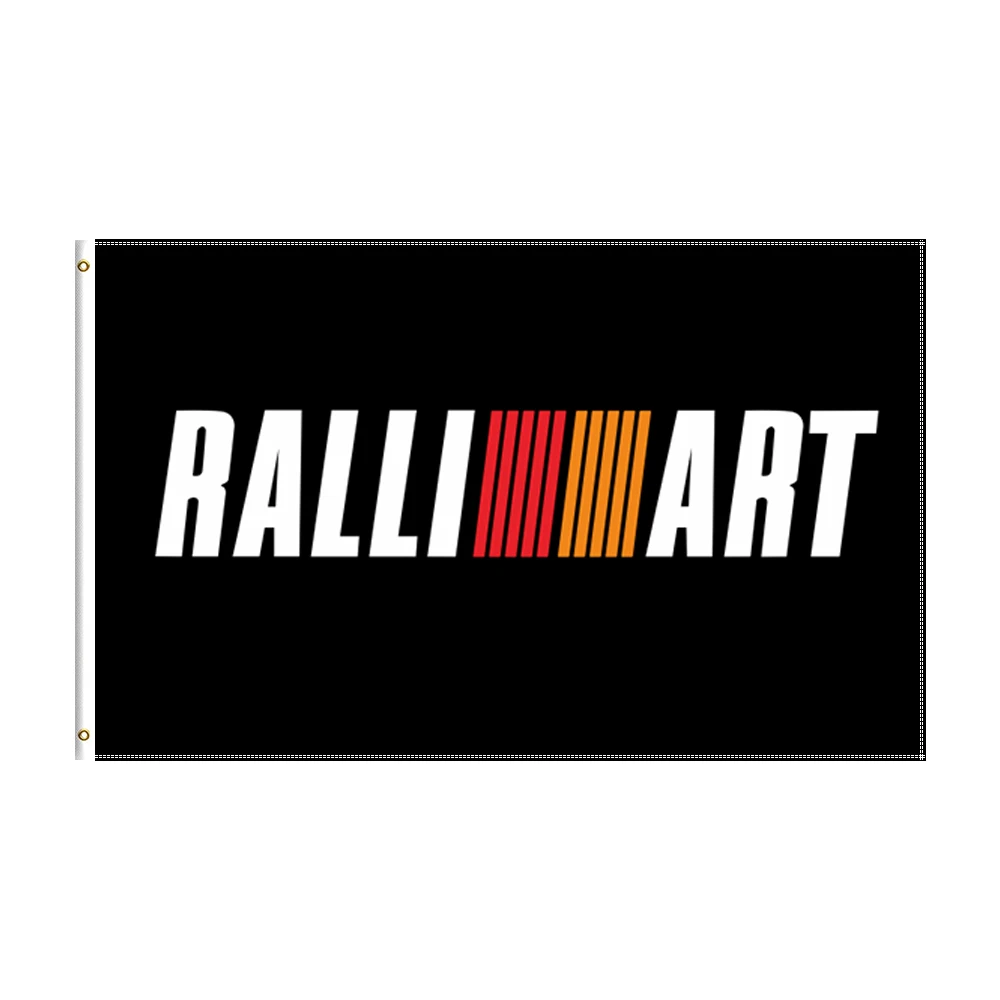 

3x5 футов Mitsubishi Ralliart флаг из полиэстера Печатный гоночный автомобиль баннер для украшения двора украшение